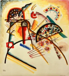 Composition (predominantly red, yellow, black)